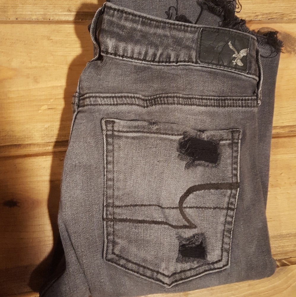 American eagle dark grey jeans